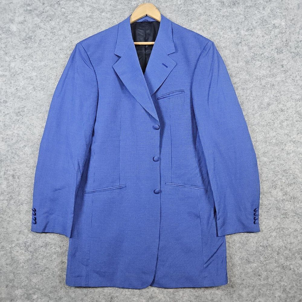 Loro Piana Cambric Linen Blend Blazer Size 45L Tailored Keith J Bullock Randolph